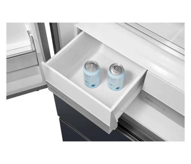 Lodówka Midea MDRF600BIE70 French Door No Frost 191cm Szare Szkło Inox Do Obudowy WiFi 435L - 1525852 - zdjęcie 12